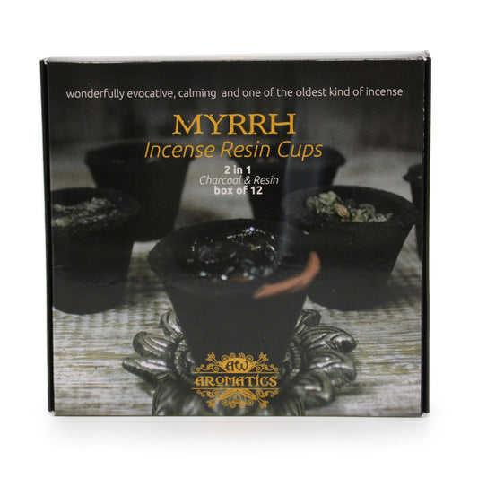 --Box of 12 Resin Cups - Myrrh-