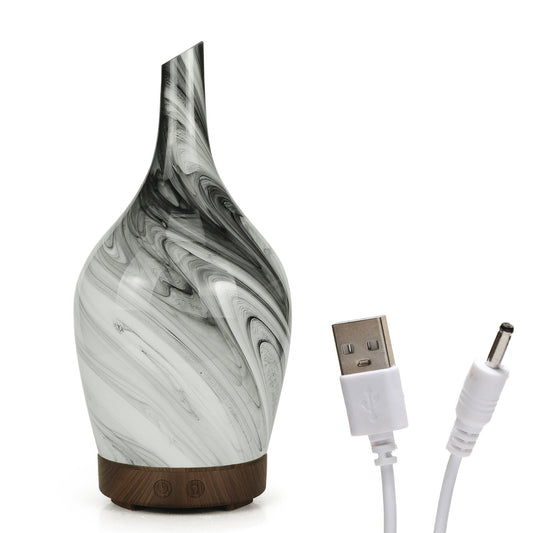 --Aroma Atomiser - Glass Abstract Grey USB-