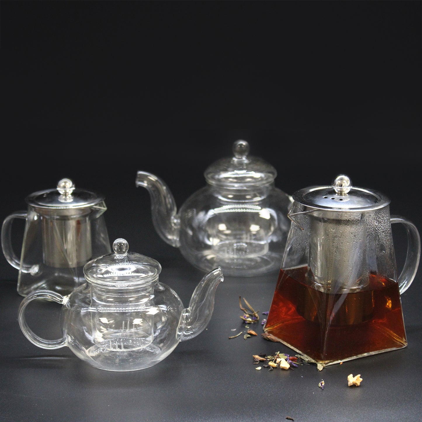 -3-Glass Infuser Teapot - Contemporary - 550ml-3