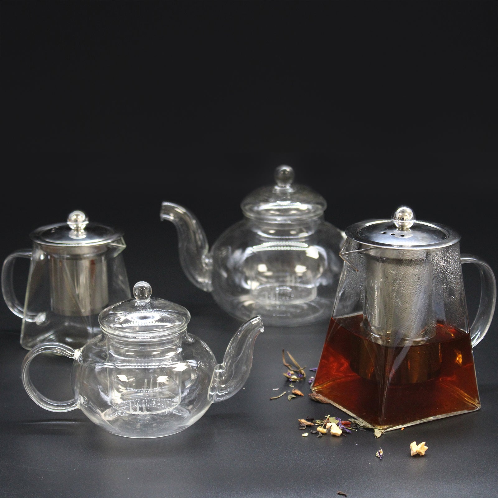 -3-Glass Infuser Teapot - Contemporary - 550ml-3