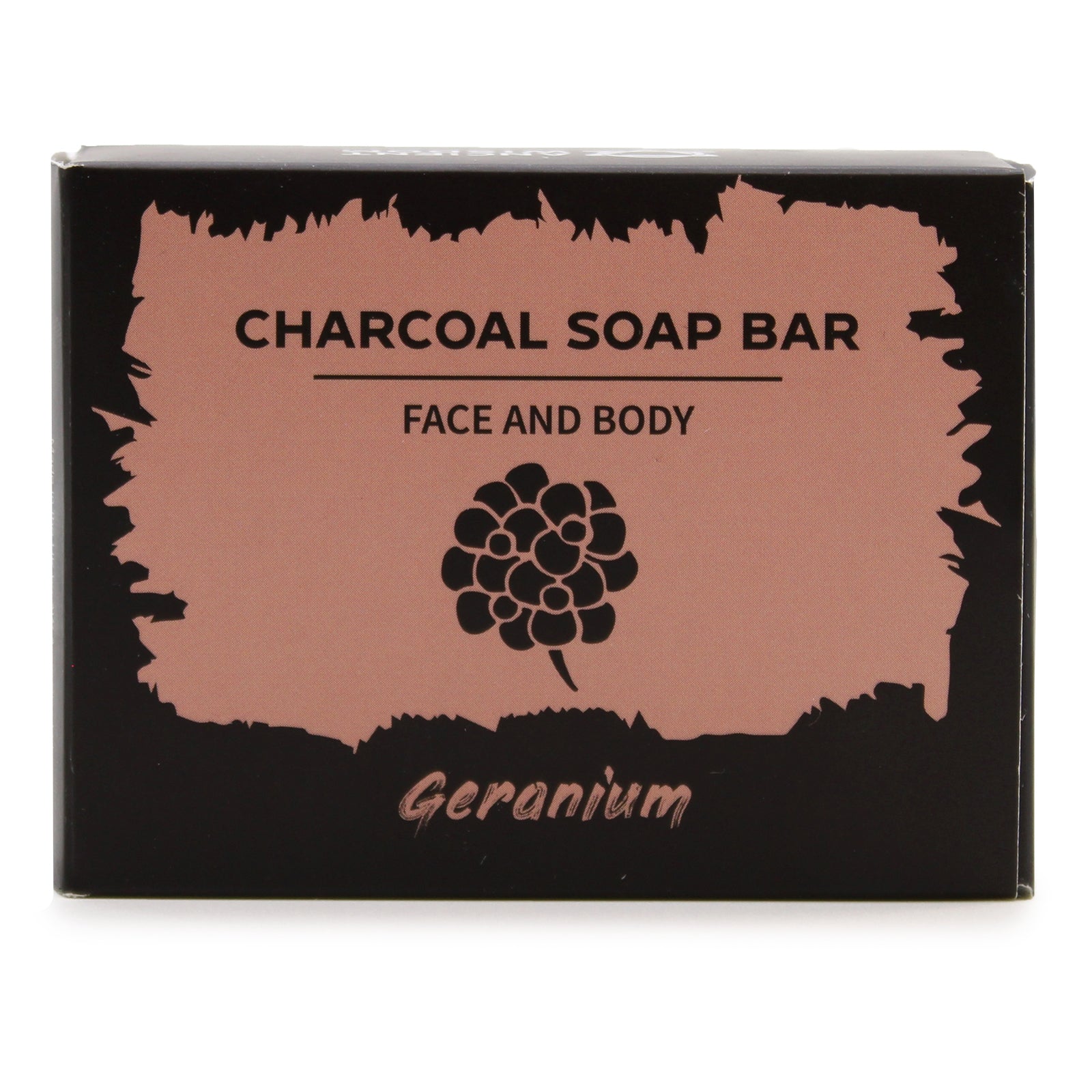 --Charcoal Soap 85g - Geranium-