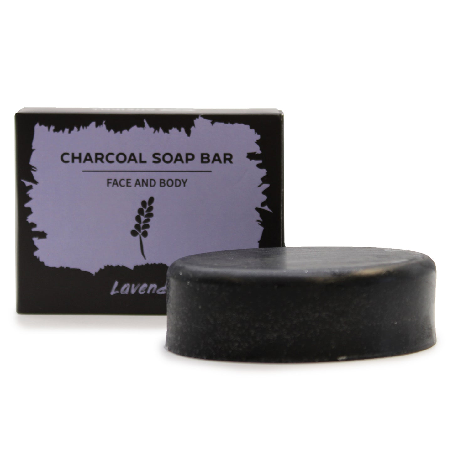 -1-Charcoal Soap 85g - Lavender-1