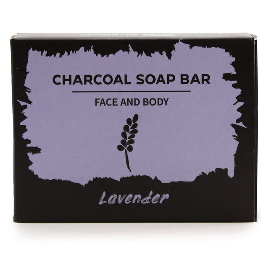 --Charcoal Soap 85g - Lavender-