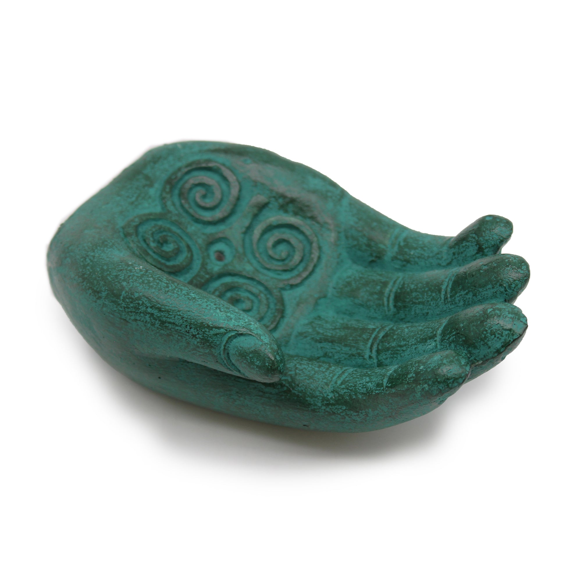 -1-Hand Incense Burner - Strength (green)-1