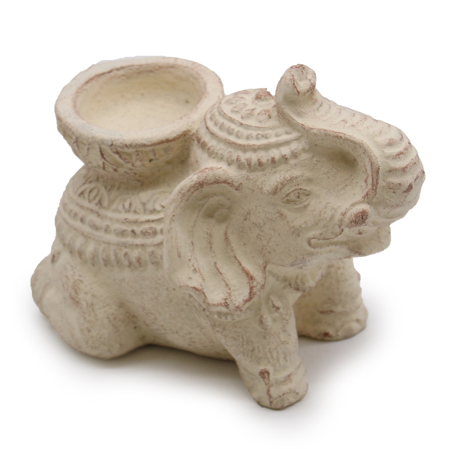 --Elephant Incense & Candle Holder (cream)-