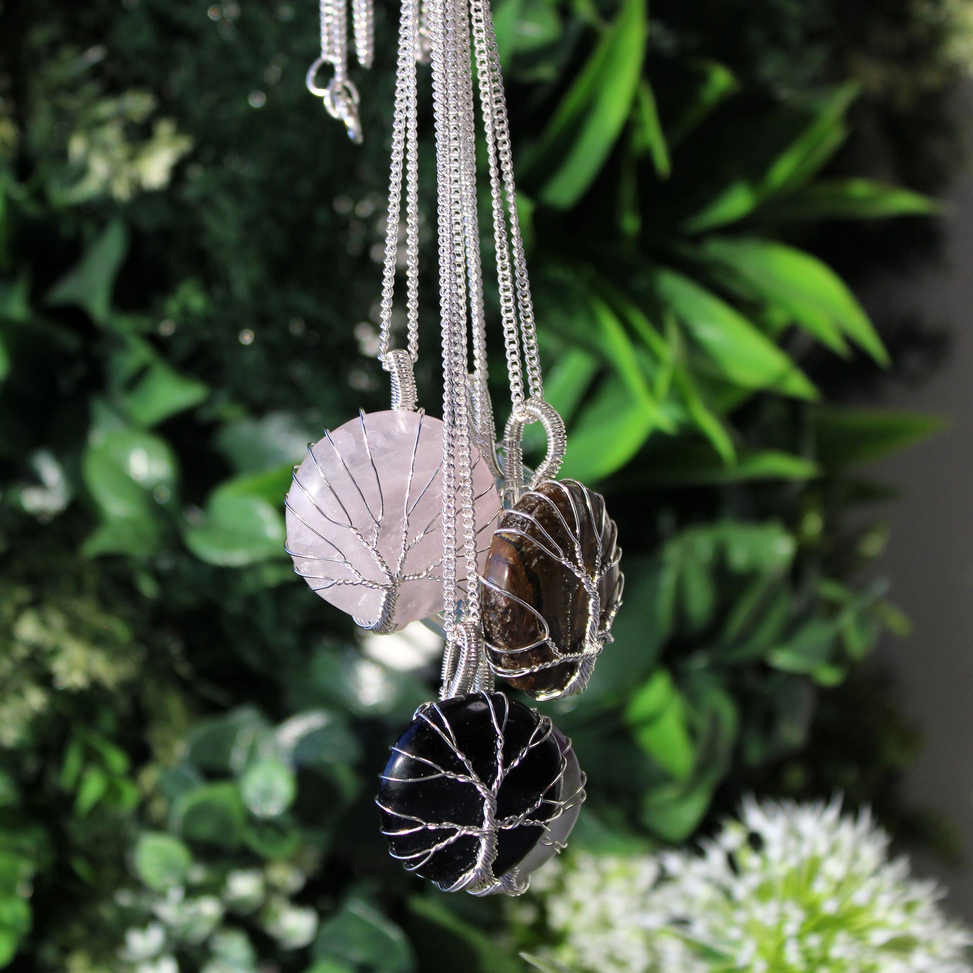 -1-Tree of Life Gemstone Necklace - Amethyst-1