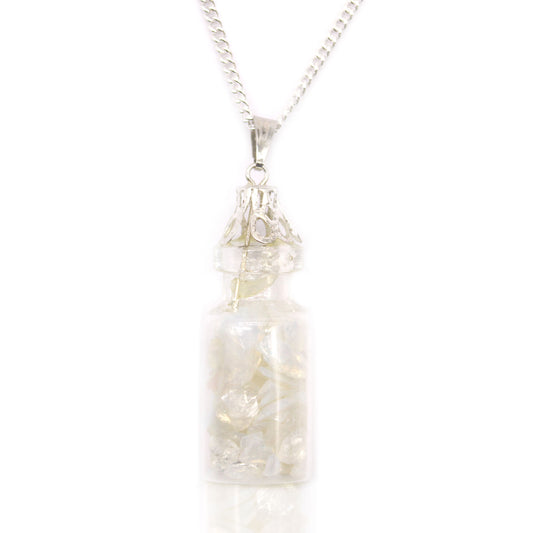 --Bottled Gemstones Necklace - Opalite-