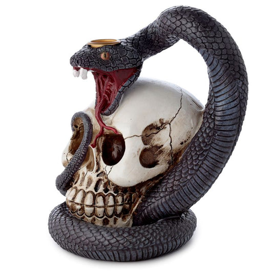 --Snake and Skull Backflow Incense Burner-