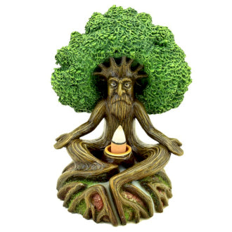 --Wise Old Tree Man of the Forest Backflow Incense Burner-