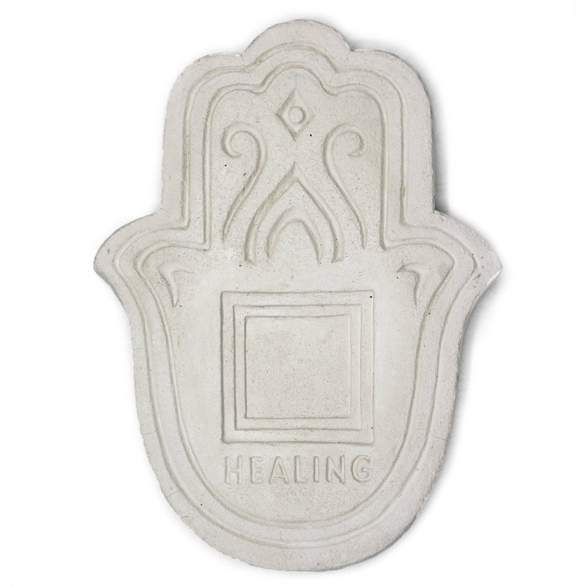 -1-Healling Incense Plate - White Stone Effect-1