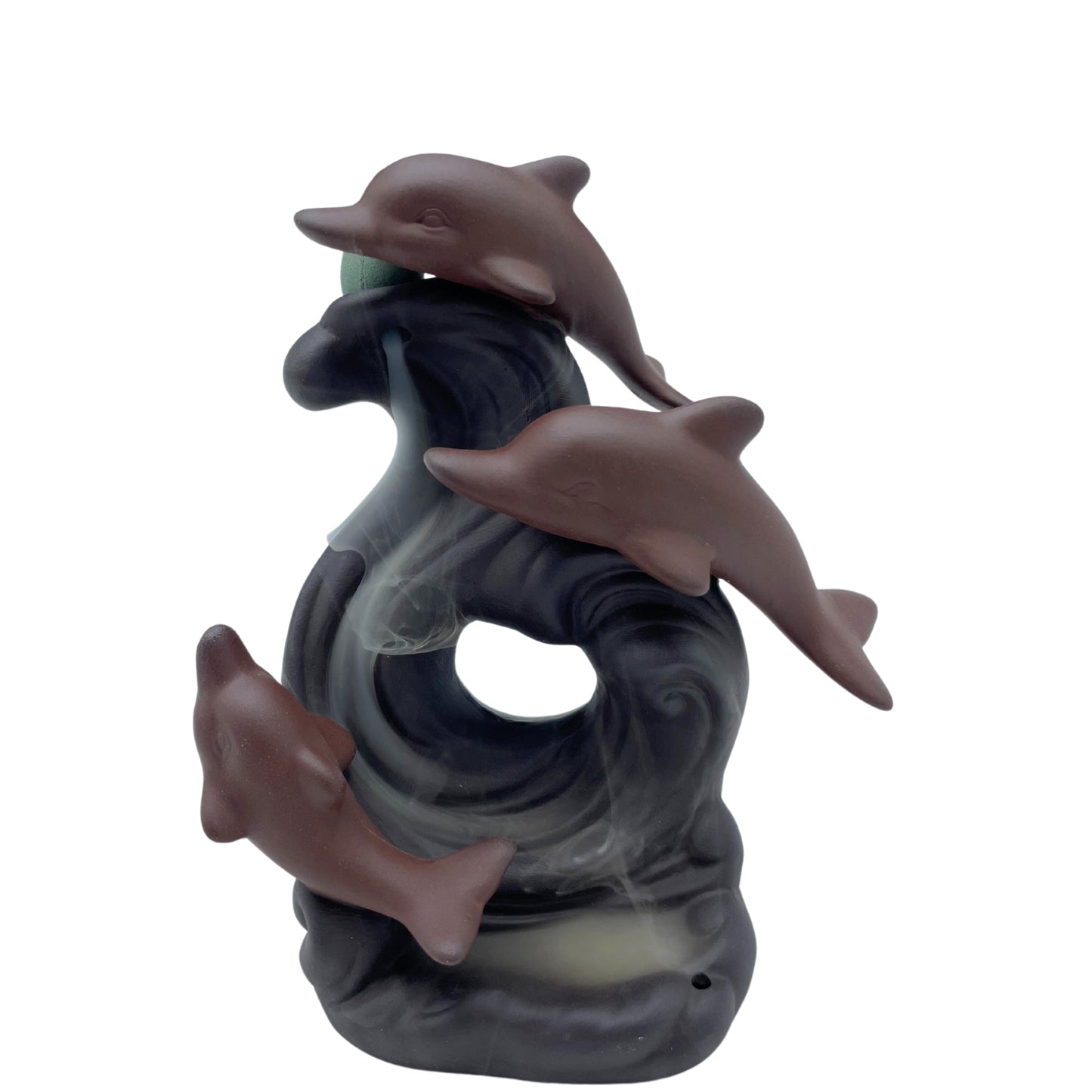 -2-Backflow Incense Burner - Dolphin Wave-2