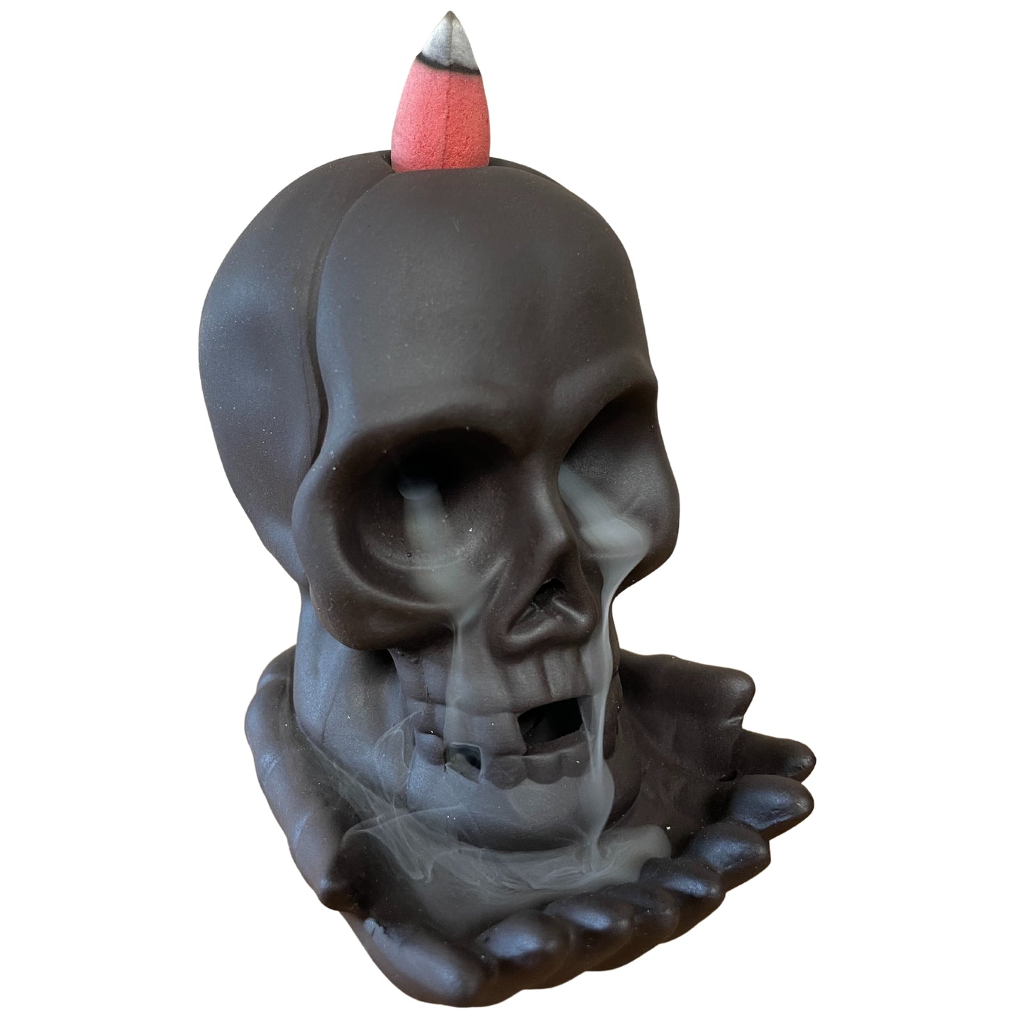 -2-Backflow Incense Burner - Weeping Skull (with light)-2