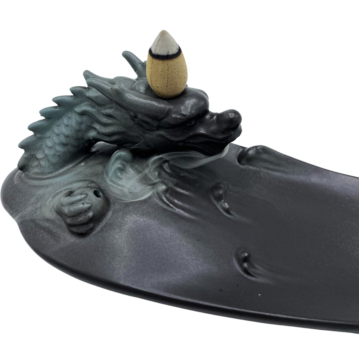 -1-Backflow Incense Burner - Dragon in Pool with Surprising Details-1