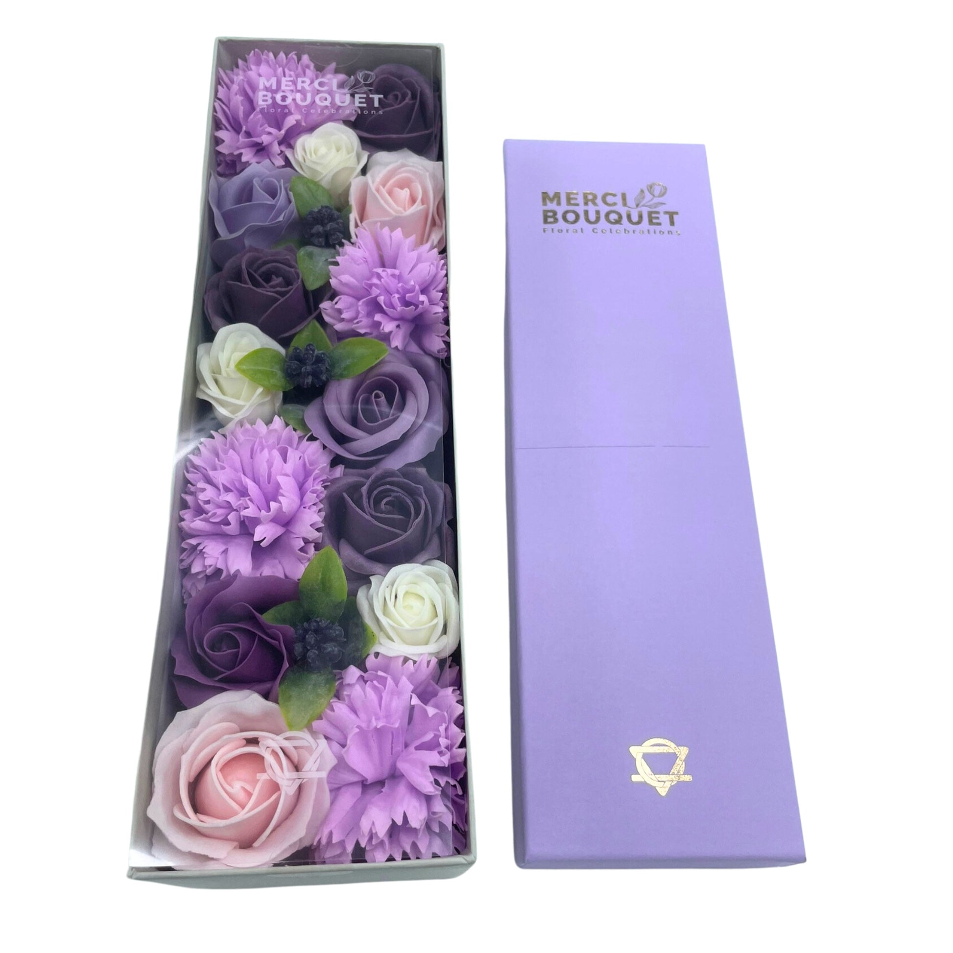 -1-Long Box -  Lavender Rose & Carnation-1