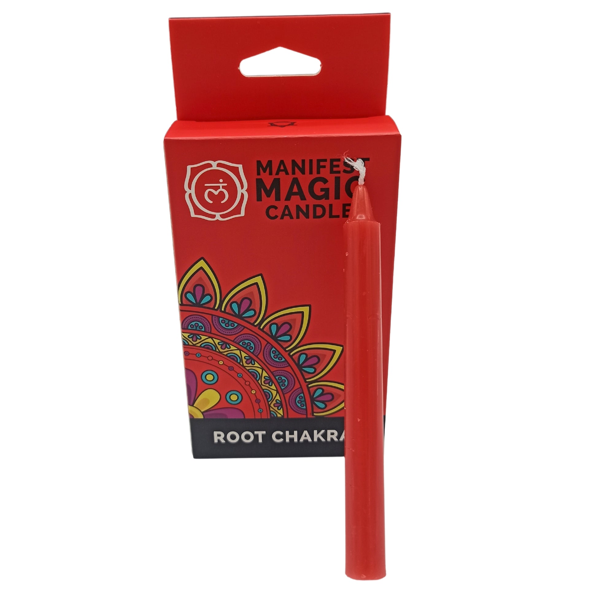 -1-Manifest Magic Candles (pack of 12) - Red - Root Chakra-1