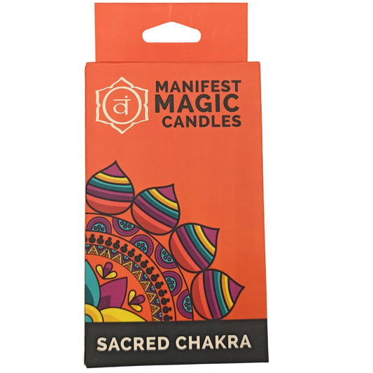 --Manifest Magic Candles (pack of 12) - Orange - Sacred Chakra-