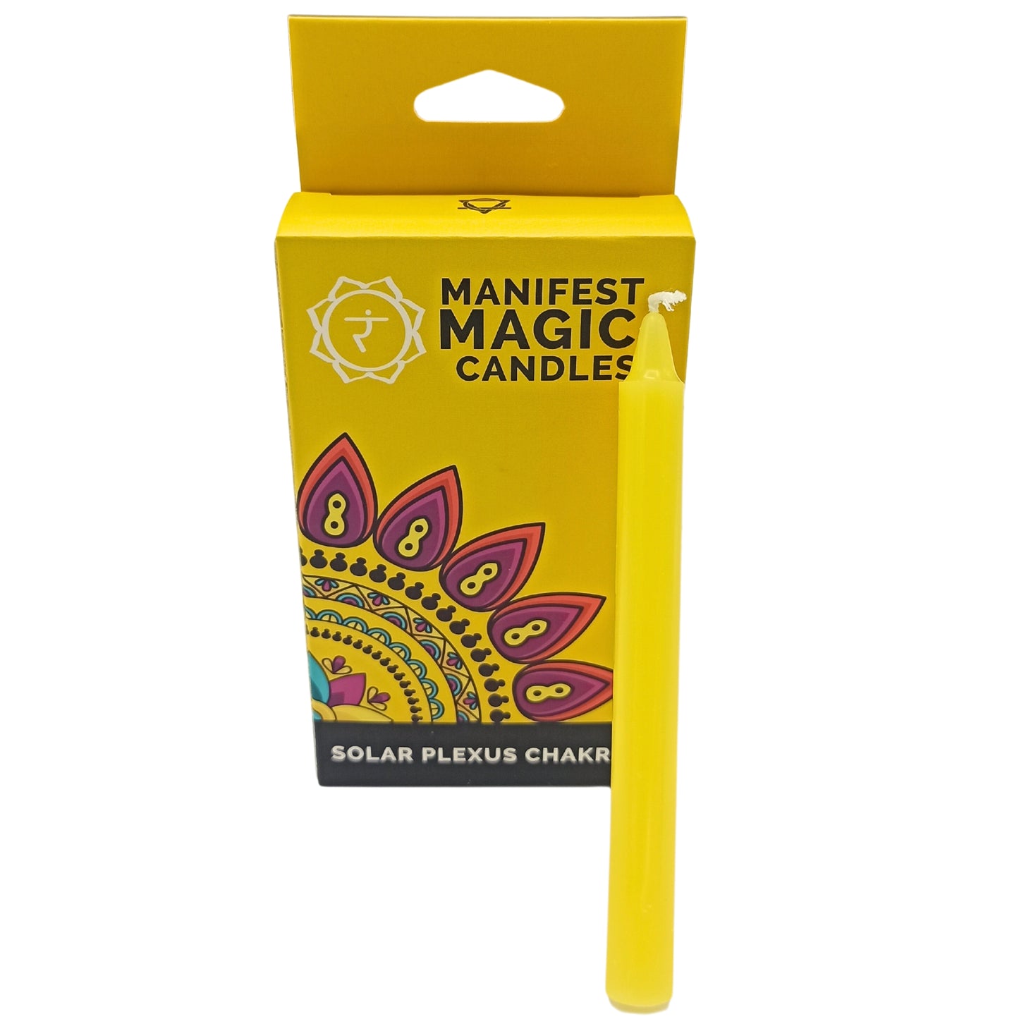 -1-Manifest Magic Candles (pack of 12) - Yellow - Solar Plexus Chakra-1