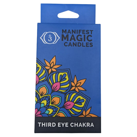 --Manifest Magic Candles (pack of 12) - Indigo - Third Eye Chakra-