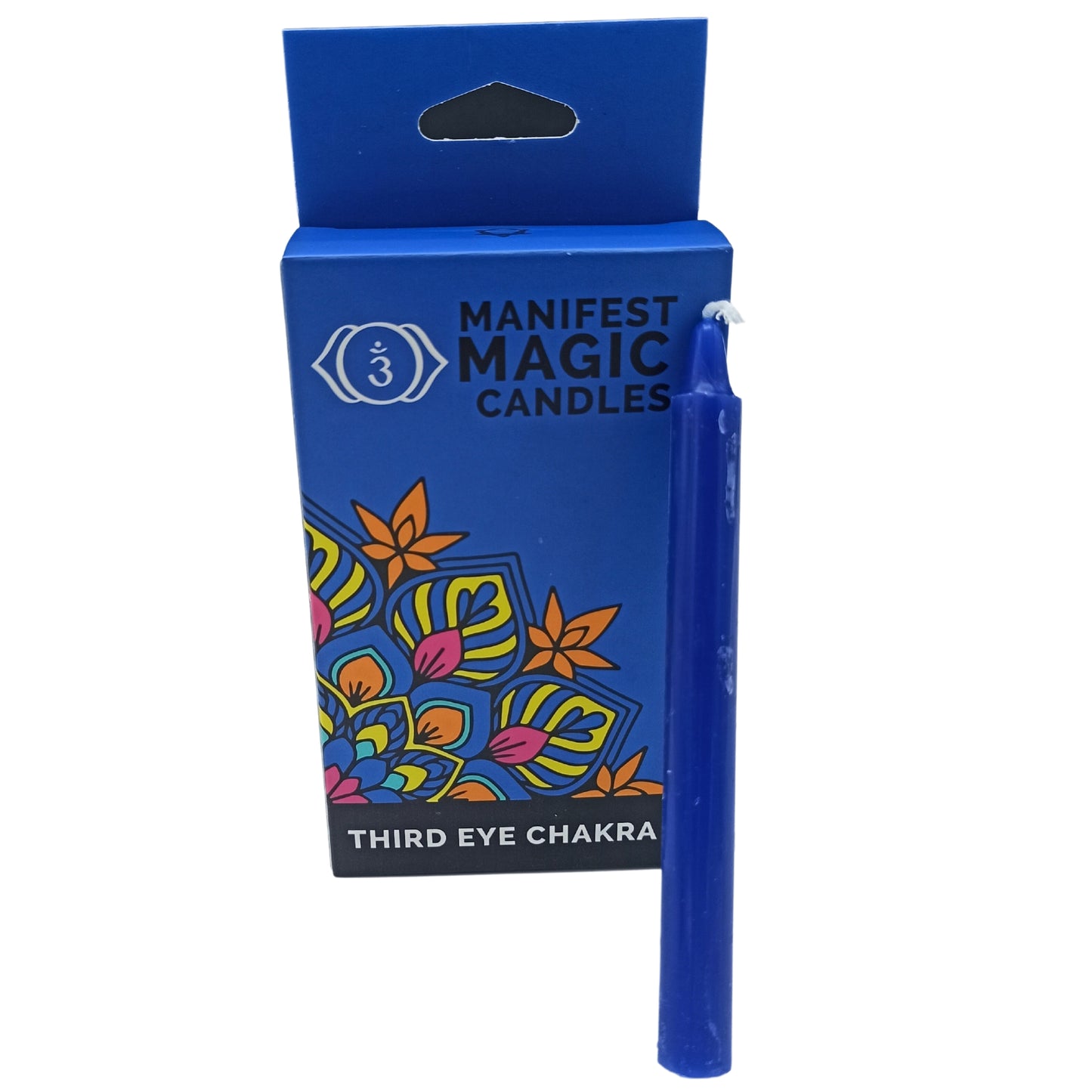 -1-Manifest Magic Candles (pack of 12) - Indigo - Third Eye Chakra-1