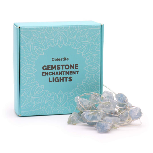 --Gemstone Enchantment Lights - Celestite-