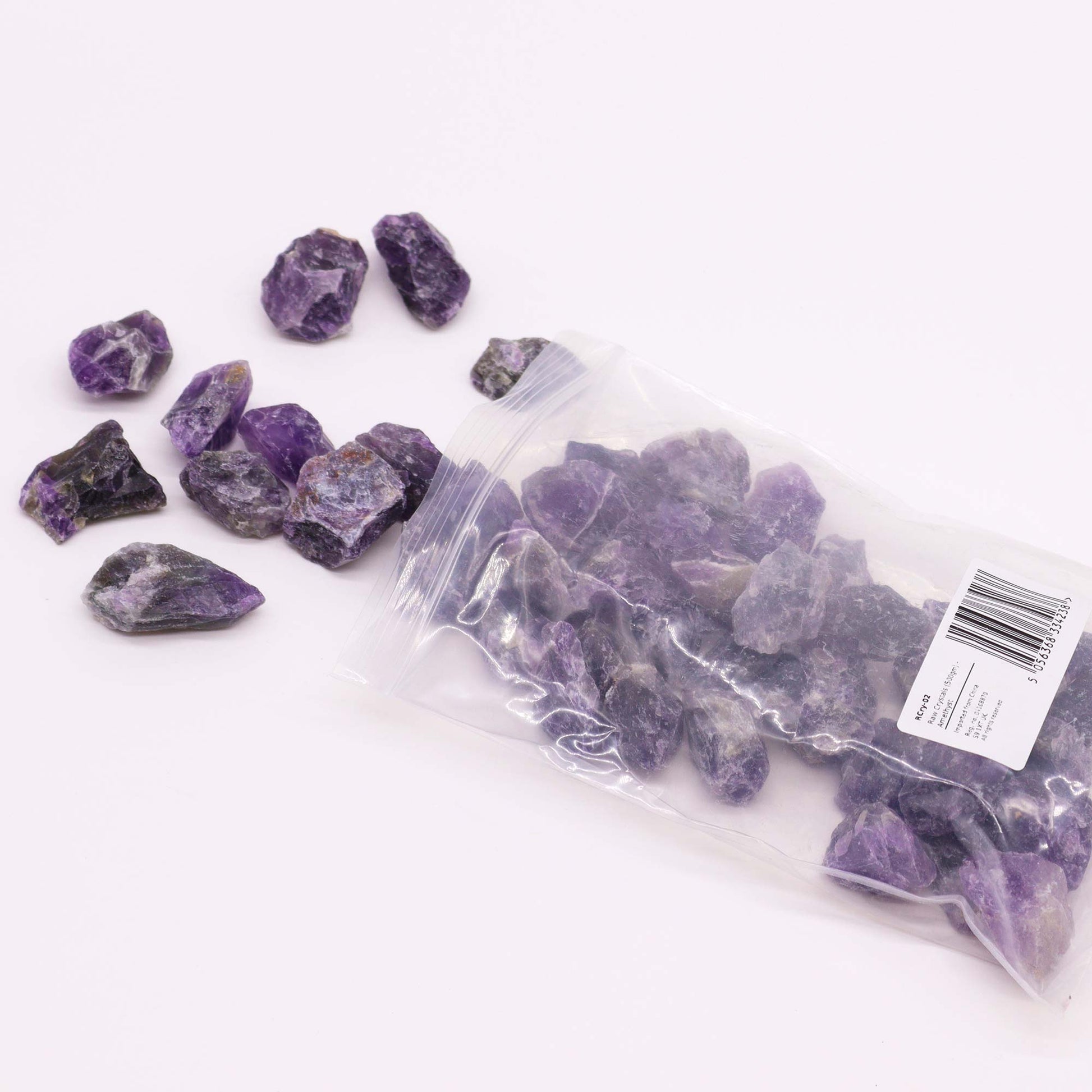 -1-Raw Crystals (500gm) - Amethyst-1