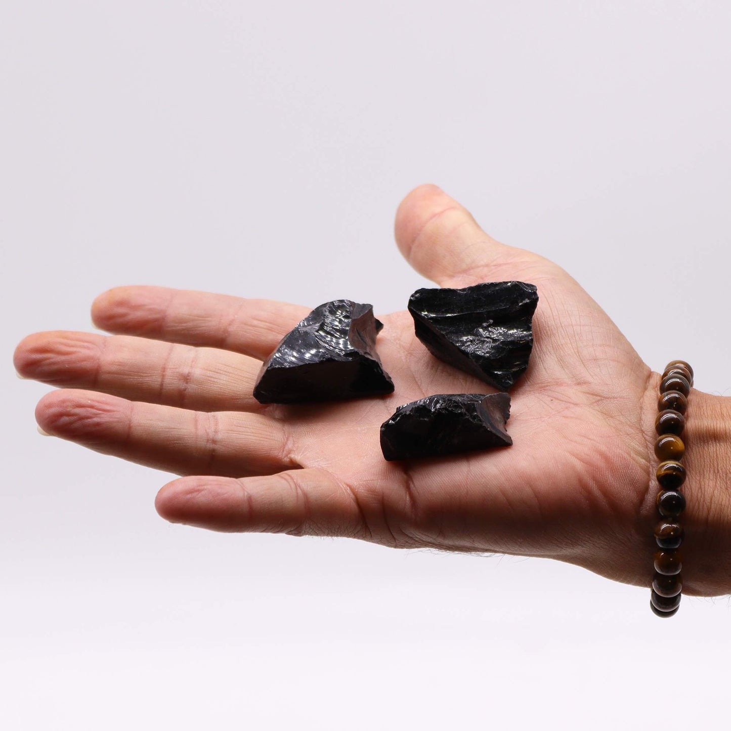 -2-Raw Crystals (500gm) - Black Agate-2