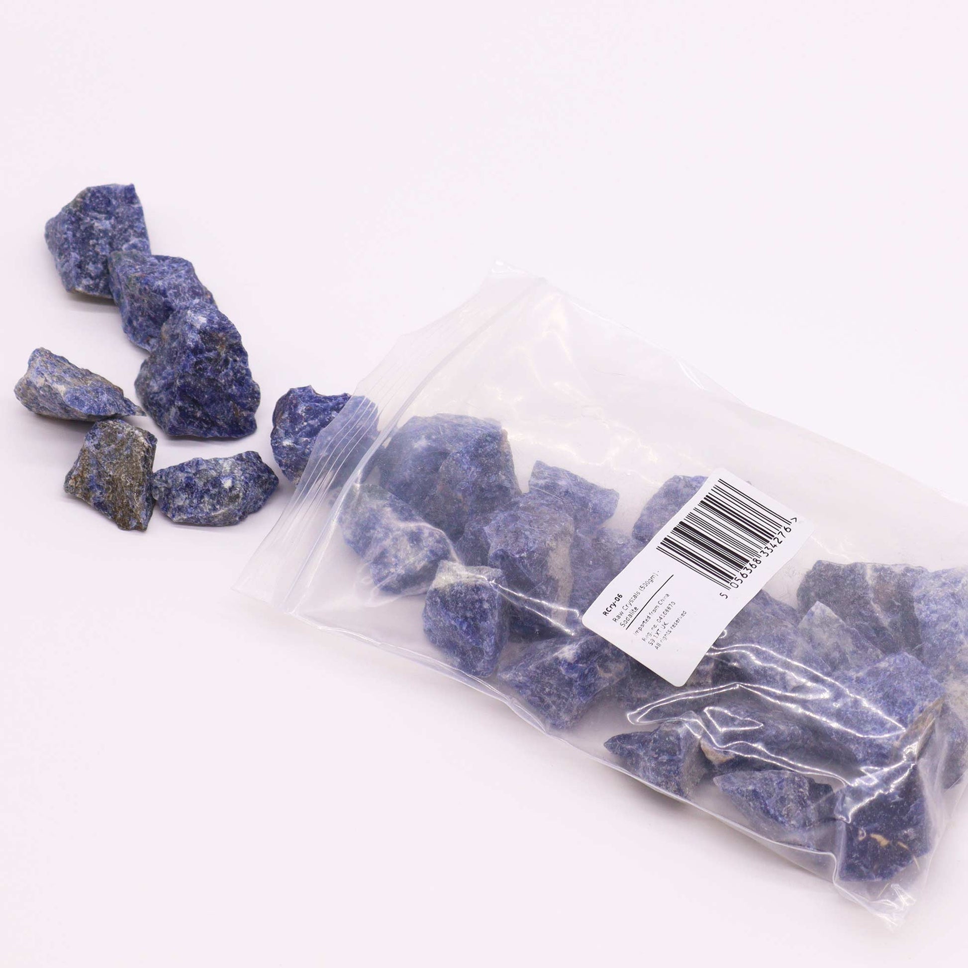 -1-Raw Crystals (500gm) - Sodalite-1