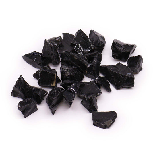 --Raw Crystals (500gm) - Black Agate-