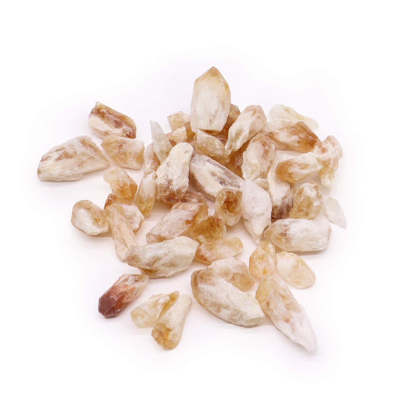 --Raw Crystals (500gm) - Citrine Rough Points-