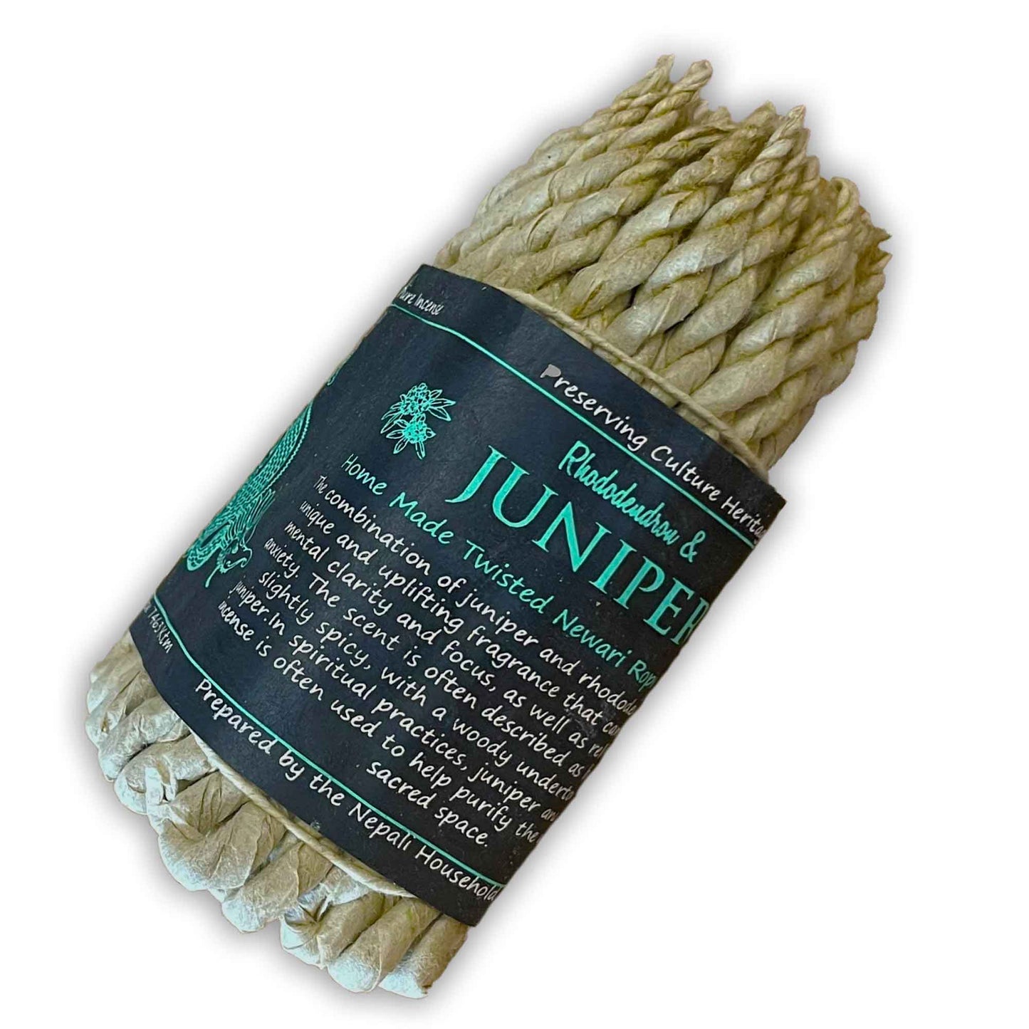 --Pure Herbs Rope Incense - Rhododendron and Juniper-