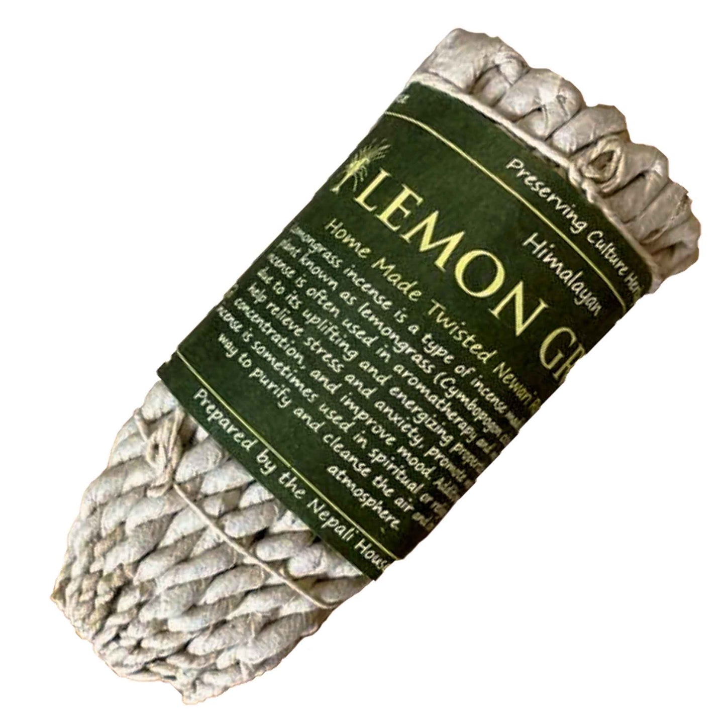 --Pure Herbs Rope Incense - Lemongrass-