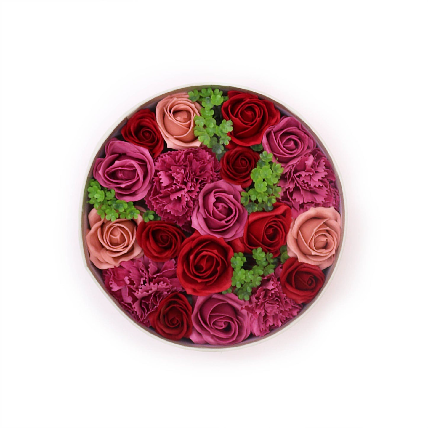 --Round Box - Vintage Roses-