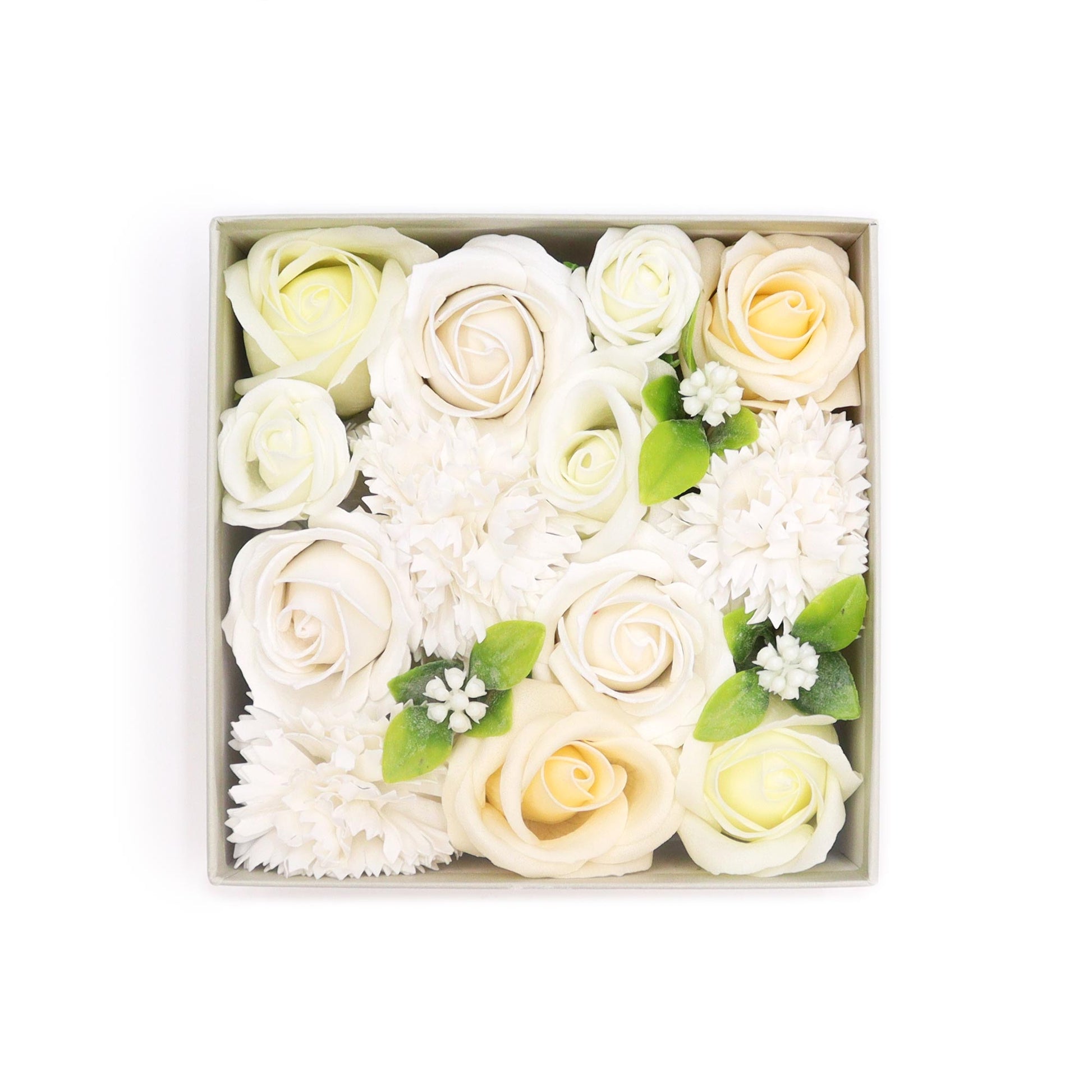 --Square Box - Wedding Blessings - White & Ivory-