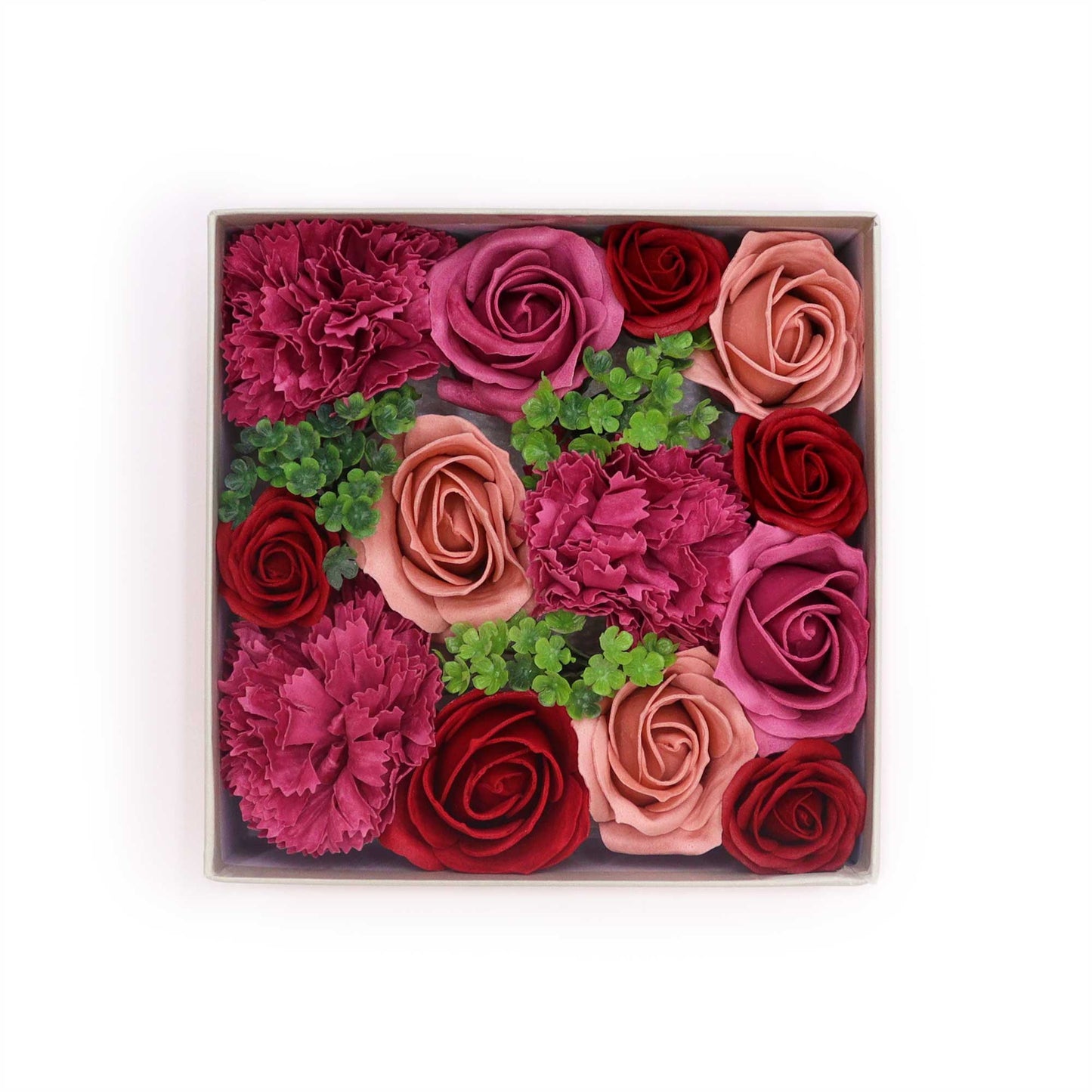 --Square Box - Vintage Roses-