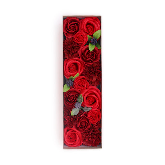 --Long Box - Classic Red Roses-