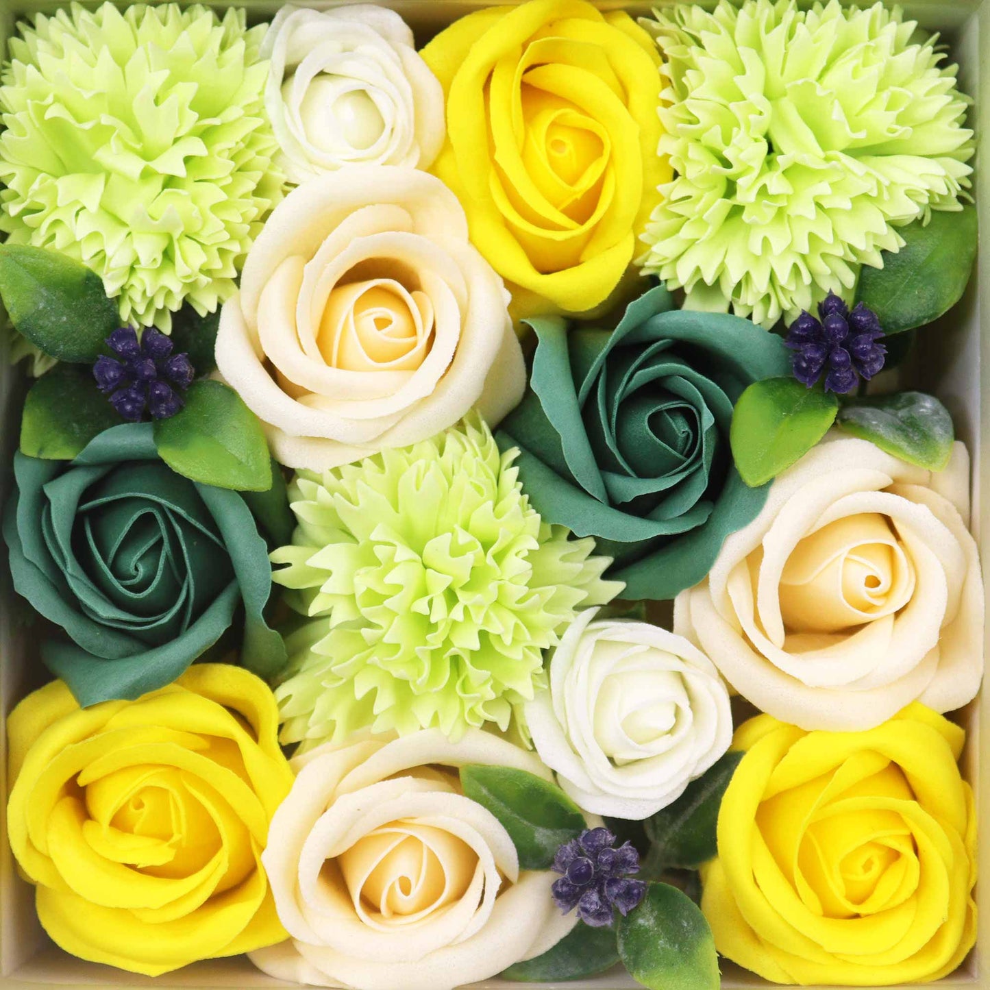 -3-Square Box - Spring Celibrations - Yellow & Greens-3