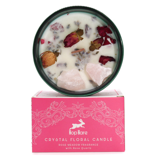 --Hop Hare Crystal Magic Flower Candle - The Lovers-