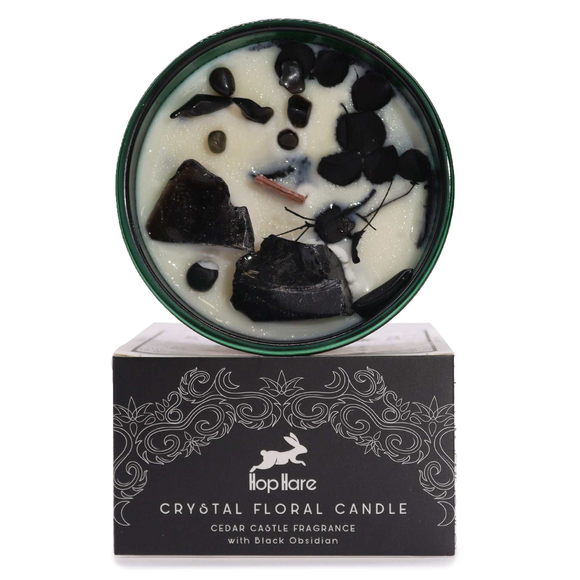 --Hop Hare Crystal Magic Flower Candle - The Knight of Swords-