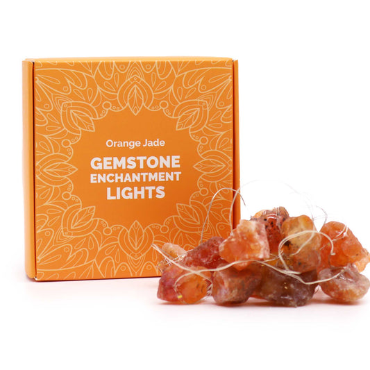 --Gemstone Enchantment Lights - Orange Jade-