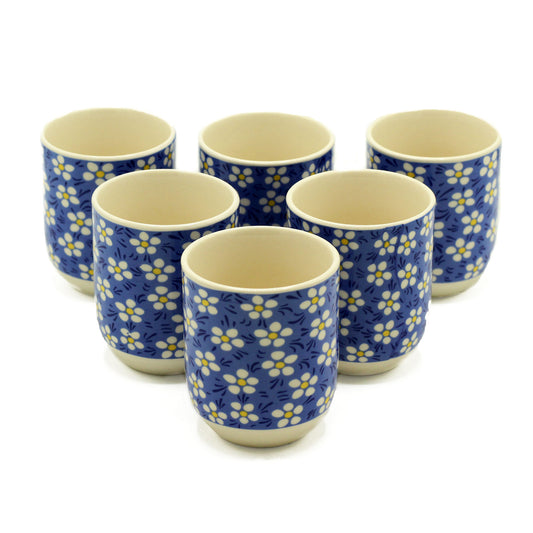 --Herbal Tea Cups - Blue Daisey-