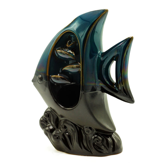 --Backflow Incense Burner - Tropical Fish-