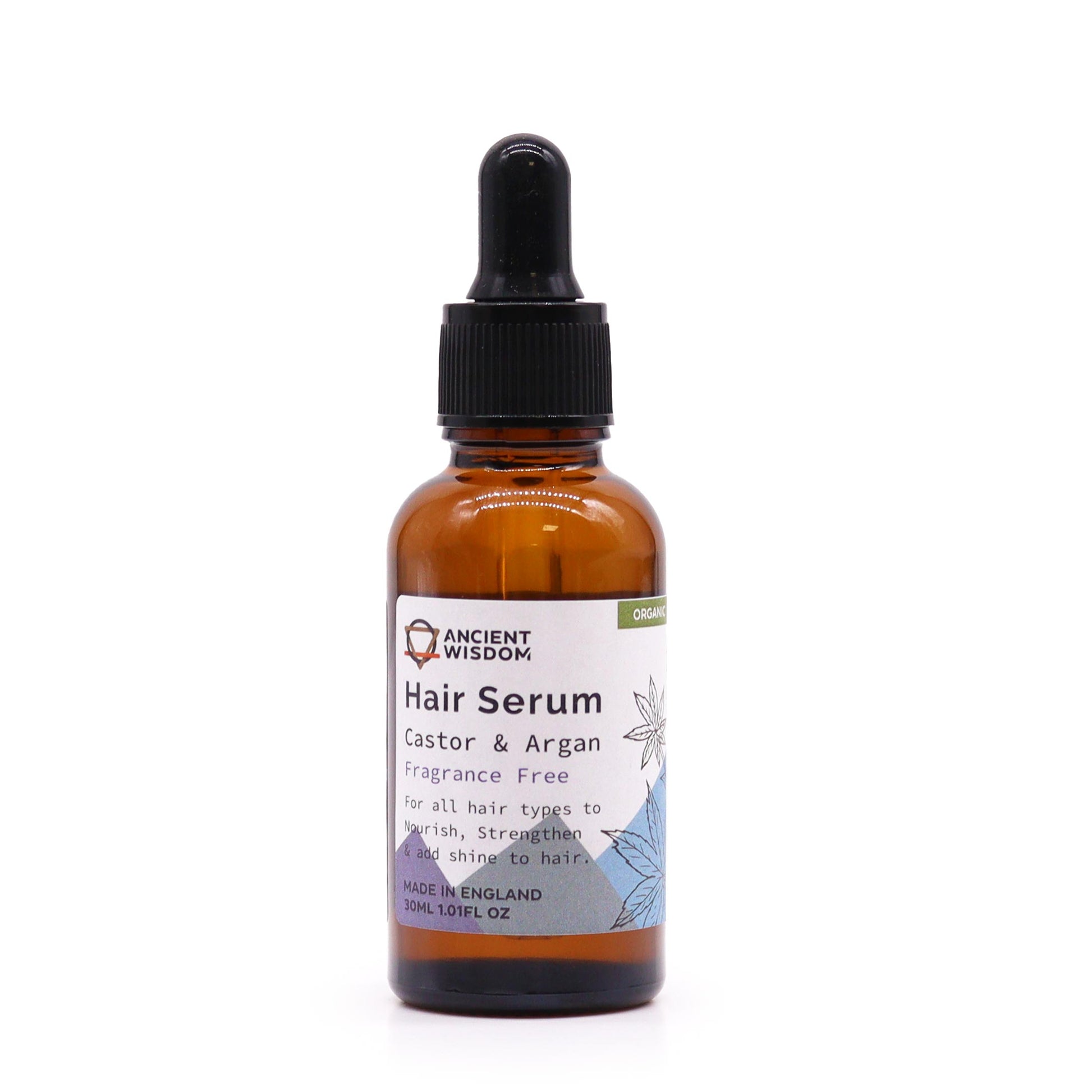 --Organic Hair Serum 30ml - Unfragranced-