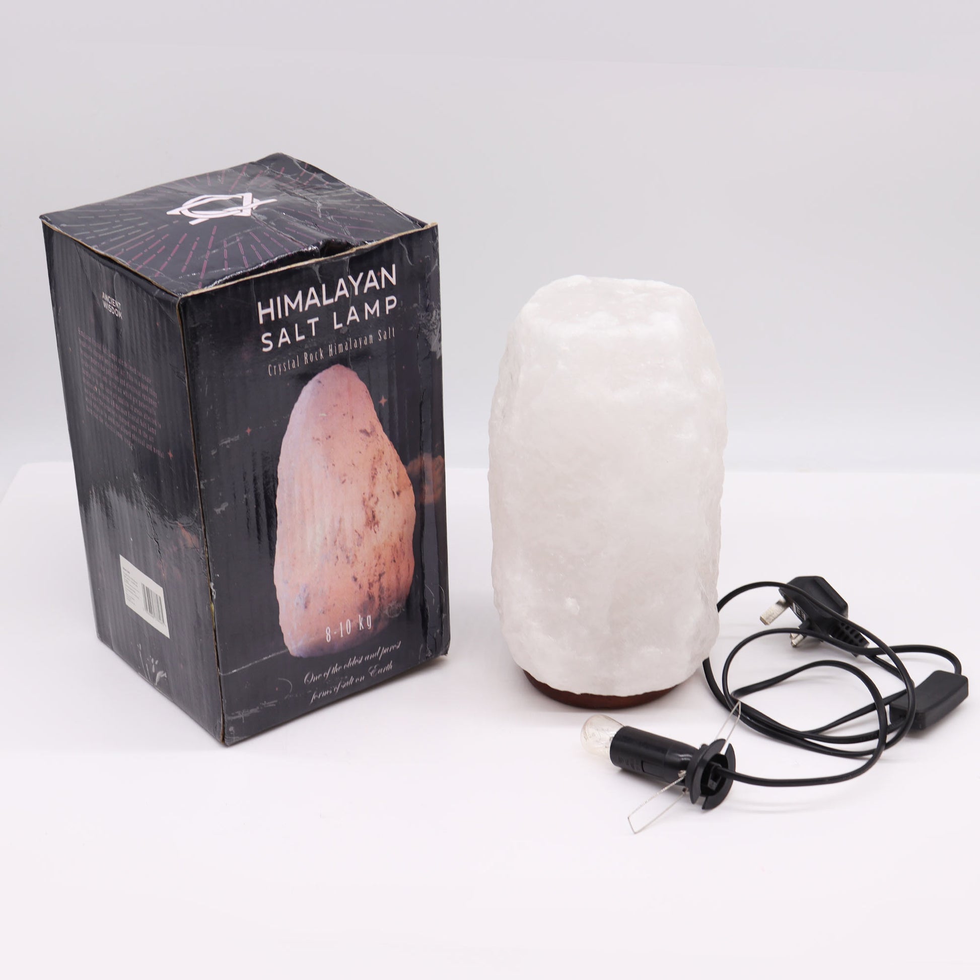 -1-Crystal Rock Himalayan Salt Lamp - & Base apx 8-10kg-1