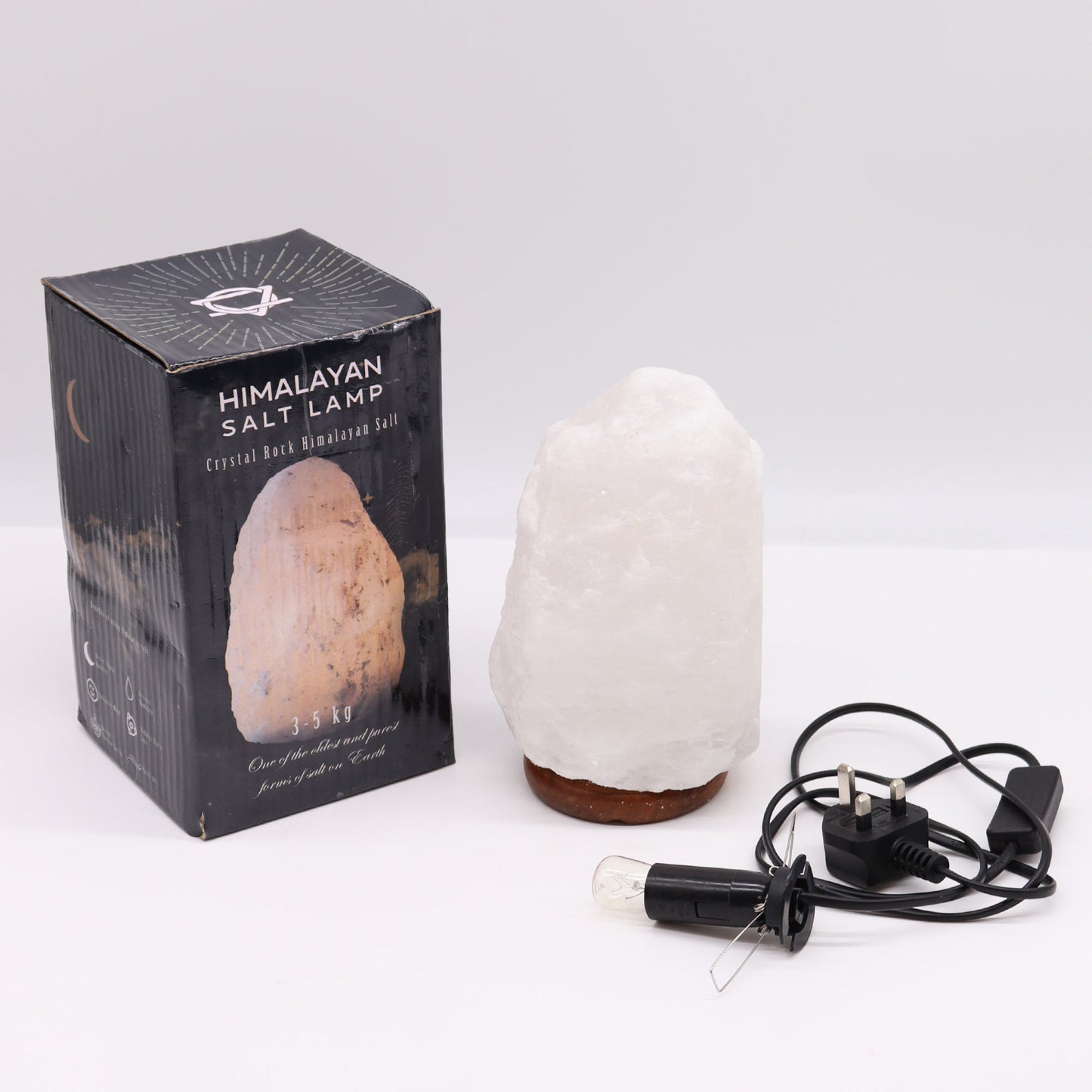 -1-Crystal Rock Himalayan Salt Lamp - & Base apx 3-5kg-1