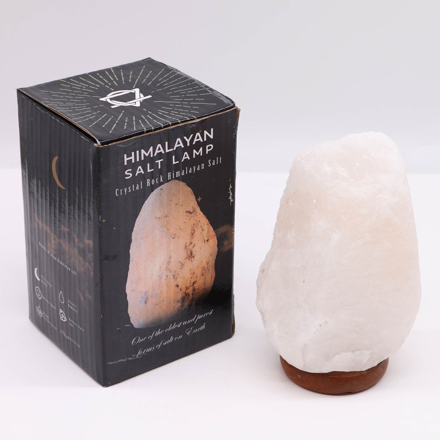 -1-Crystal Rock Himalayan Salt Lamp - & Base apx 2-3kg-1