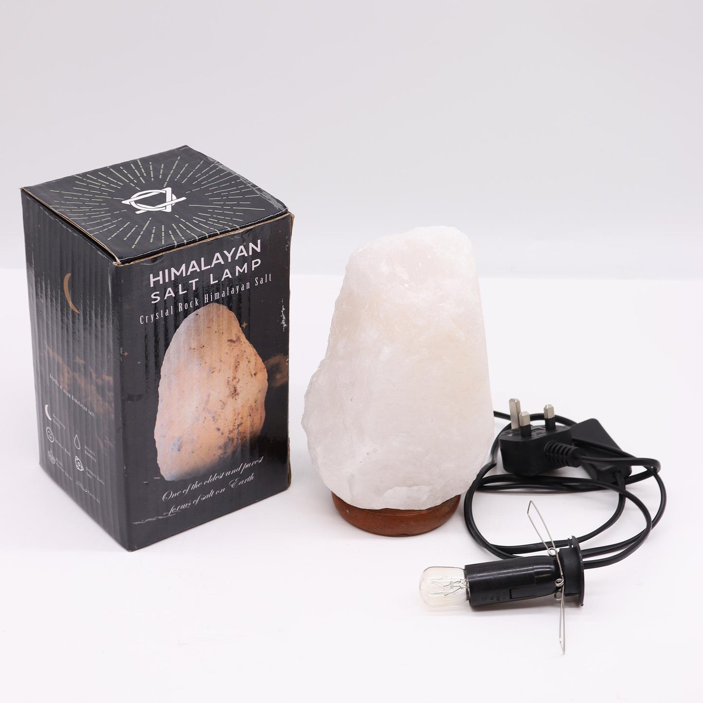 -2-Crystal Rock Himalayan Salt Lamp - & Base apx 2-3kg-2