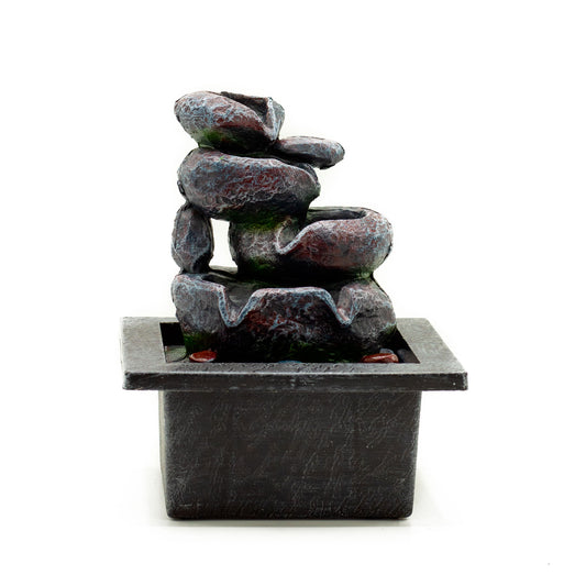 --Tabletop Water Feature - 20cm - Cascading Pots-