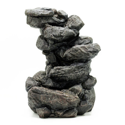 --Tabletop Water Feature - 35cm - Natural Rocks Formation-