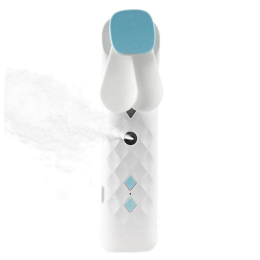 --White Nano Mist Face Fan & Spray - USB chargable-