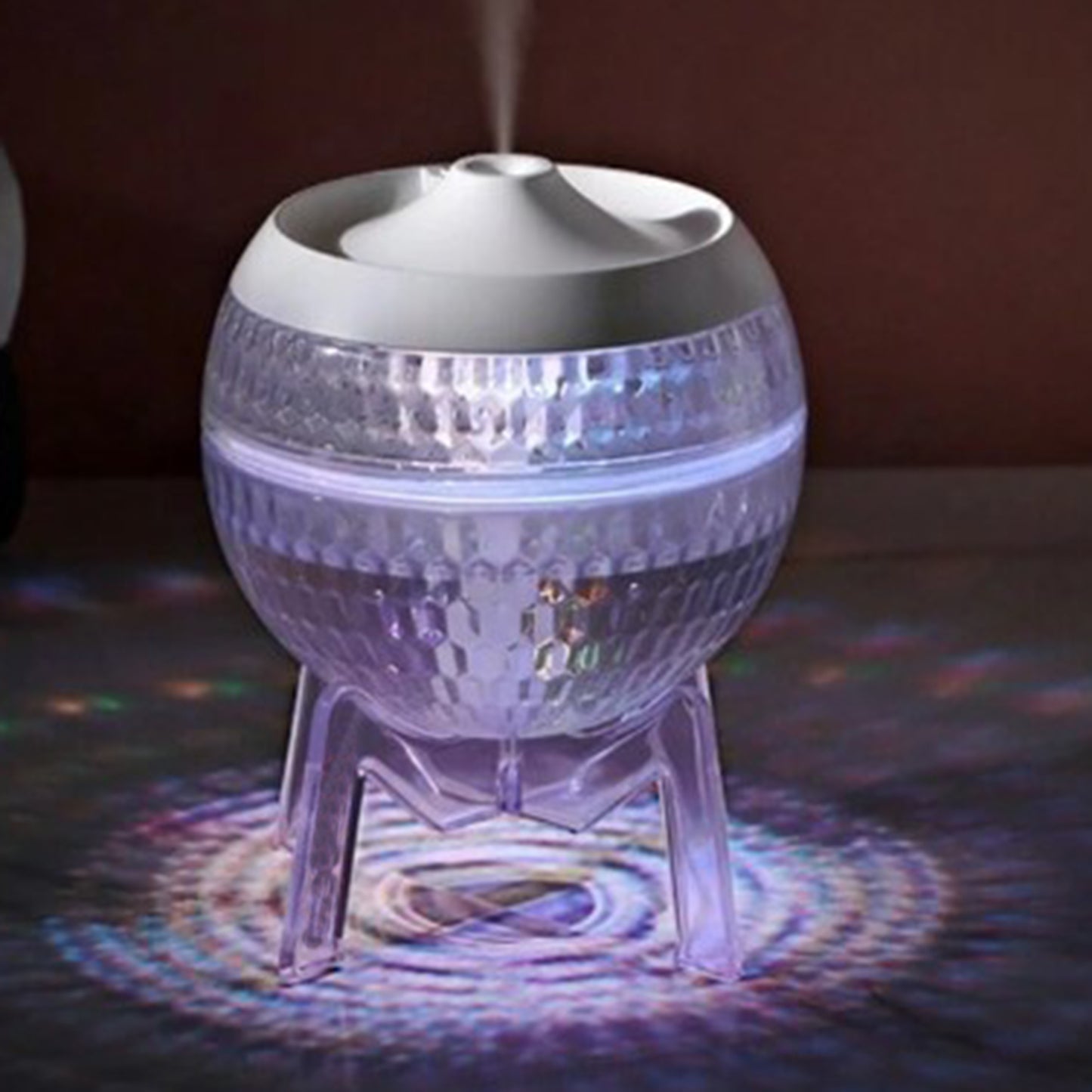 -1-Clear Humidifer Mondo Planet - USB - Colour Change (down light)-1